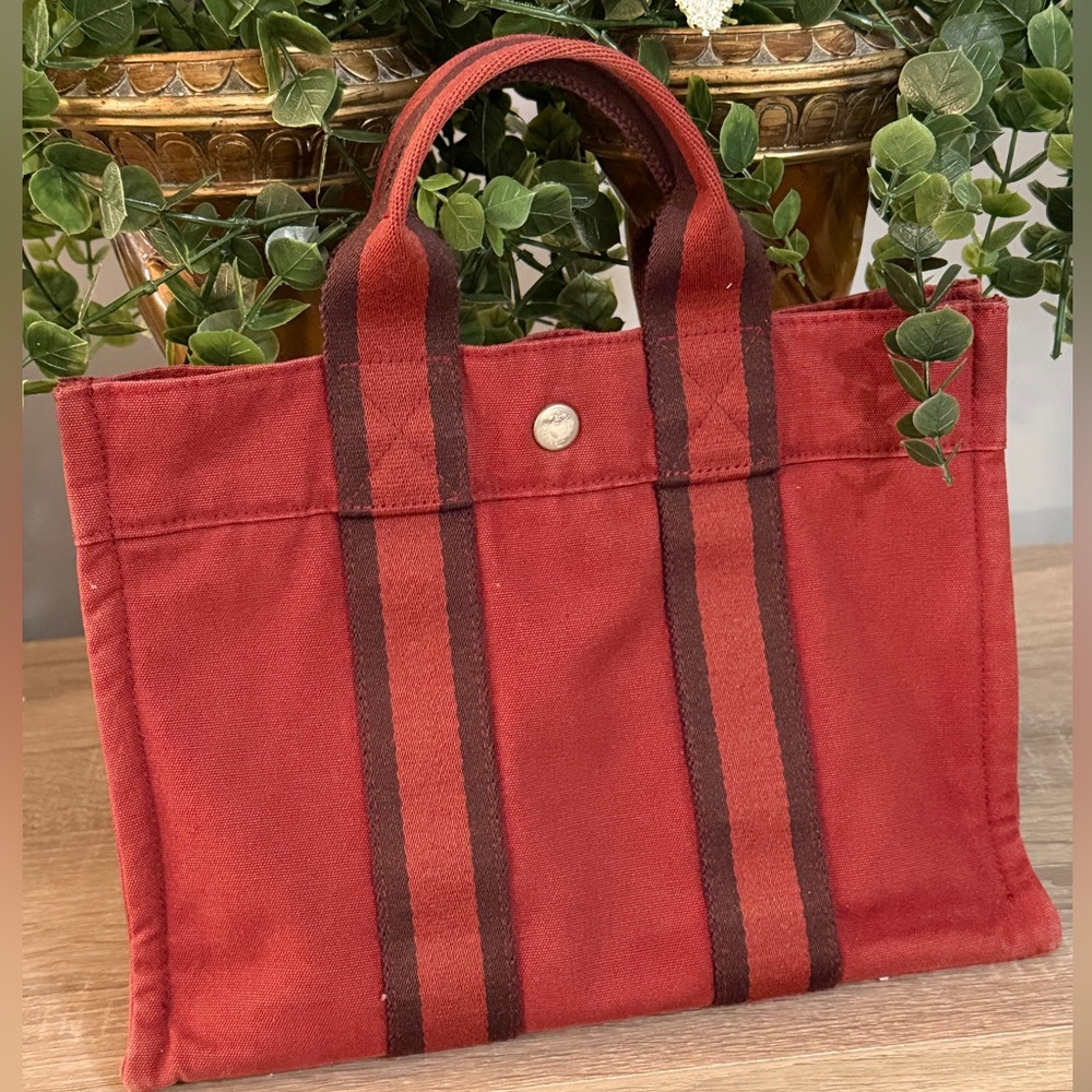 Hermès Fourre-Tout Canvas Tote - Picture 3 of 16